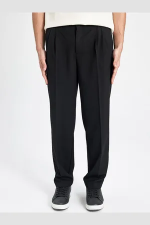 DeFacto Men Mid Rise Pleated Trousers