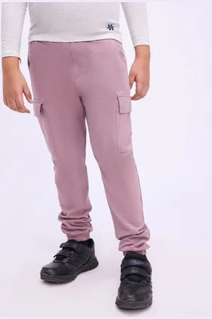 Bombay High Boys Pure Cotton Slim Fit Mid Rise Joggers