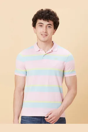 Being Human Striped Polo Collar Short Sleeves T-shirt