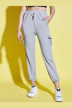 BuyNewTrend Women Relaxed High-Rise Joggers Trousers