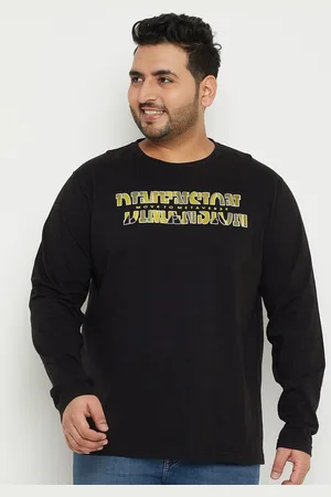 Club York Plus Size Typography Printed T-shirt