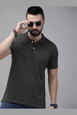 Roadster Men Polo Collar T-shirt