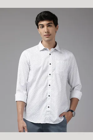 Blackberrys Cotton Slim Fit Floral Opaque Printed Casual Shirt