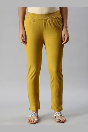 Soch Women Slim Fit Mid-Rise Trousers