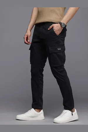 Louis Philippe Men Tapered Fit Cargo Trousers