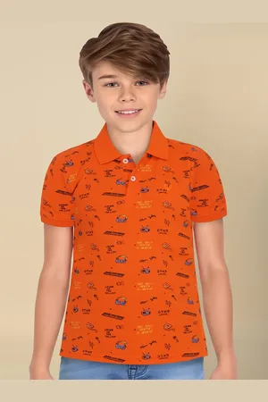 Allen Solly Boys Conversational Printed Polo Collar T-shirt