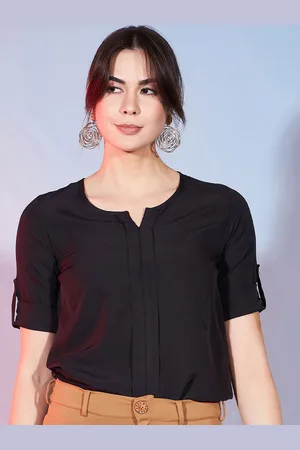 DressBerry Women Roll-Up Sleeves Top