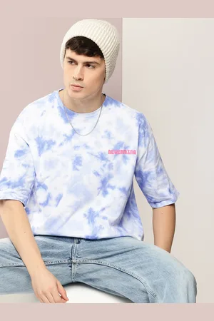 Kook N Keech Tie and Dye Drop-Shoulder Sleeves Pure Cotton T-shirt
