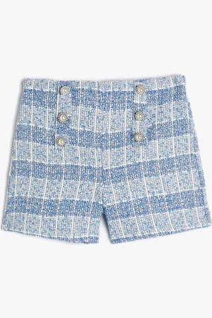 Koton Girls Geometric Self Design Shorts