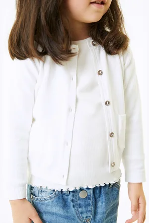 Next Girls Ribbed Detail Cardigan