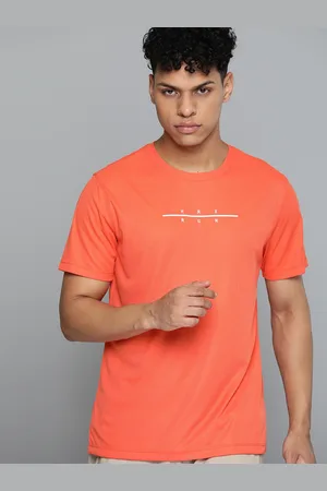 HRX Men Typography Printed Rapid-Dry Sports T-shirt