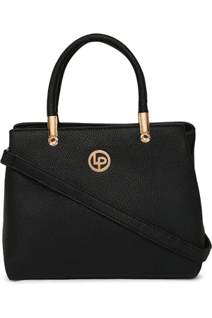 Lino Perros Black Solid Handheld Bag