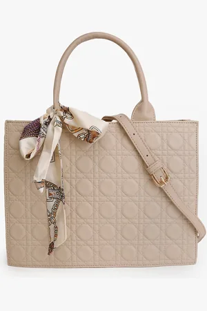 Kazo Scarf Handle Quilted Tote Bag