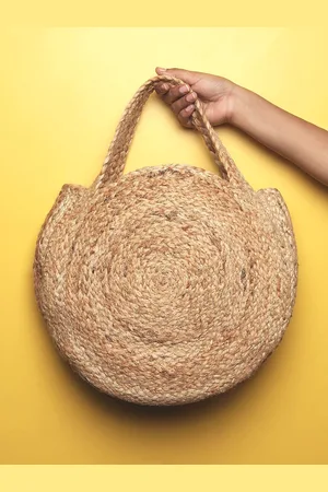 HABERE INDIA Shopper Jute Handheld Bag