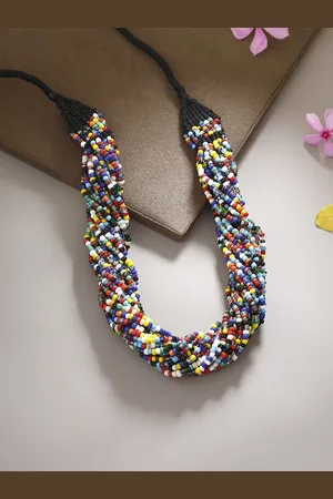 Bamboo Tree Jewels Bamboo tree Multicoloured Beaded Handcrafted Necklace