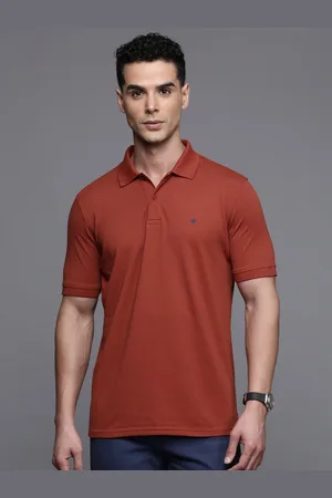 Louis Philippe Solid Polo Collar Casual T-shirt