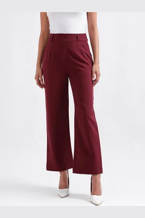 ICONIC Women Pleated Parallel Trousers