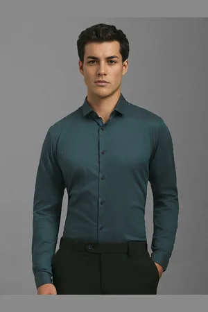 Louis Philippe Men Abstract Printed Super Fit Casual Shirt