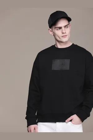 Calvin Klein Brand Logo Print Knitted Comfort Fit Sweatshirt