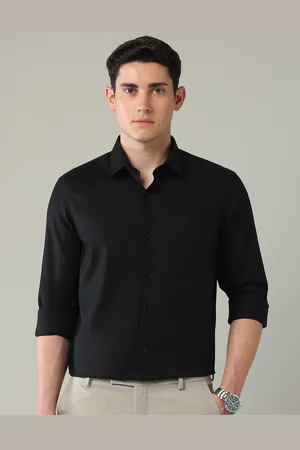Arrow Men Spread Collar Textured Cotton Formal Shirt