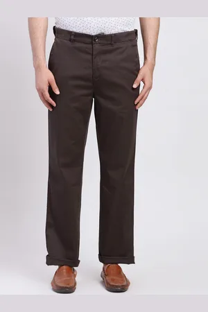 ColorPlus Men Mid-Rise Regular Trousers