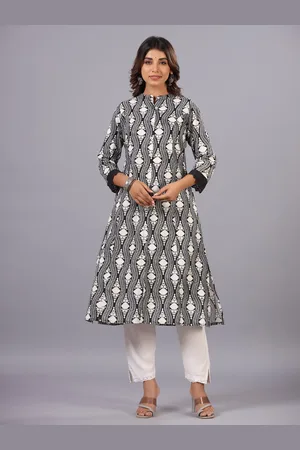 Amchoor Tribal Printed Pure Cotton A-Line Kurta