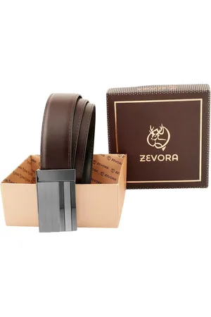 ZEVORA Men Leather Reversible Belt