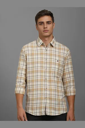 Louis Philippe Men Slim Fit Tartan Checked Casual Shirt