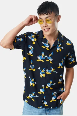 The Souled Store Men Black Floral Printed Casual Shirt