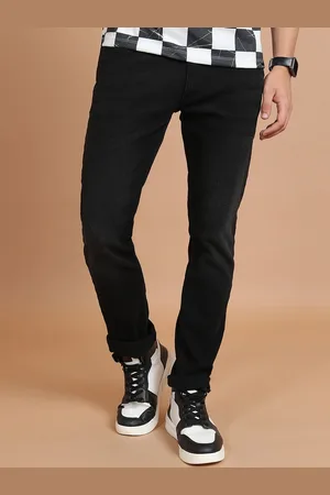 Highlander Men Black Skinny Fit Mid-Rise Stretchable Jeans