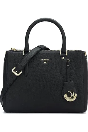 Da Milano Women Textured Structured Leather Handheld Bag