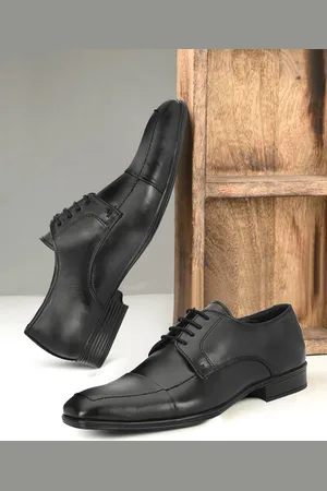 Provogue Men Textured Leather Formal Loafers