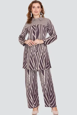 Elthia Geometric Printed Straight Kurta With Trouser
