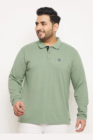 Club York Plus Size Polo Collar Cotton T-shirt
