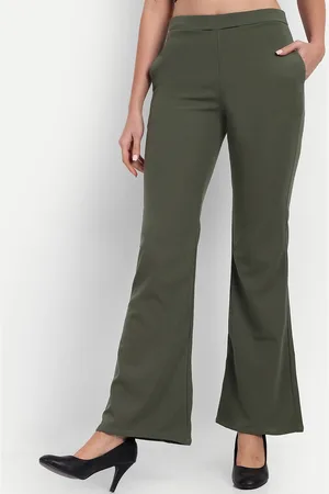 Broadstar Women Relaxed Flared High-Rise Non Iron Trousers
