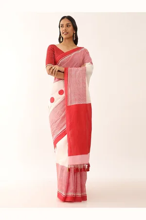 Taneira Geometric Printed Pure Cotton Saree