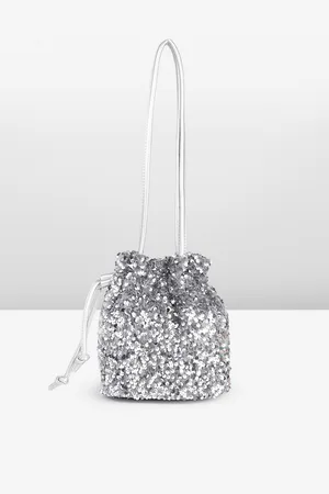 DressBerry Embellished Bucket Shoulder Bag