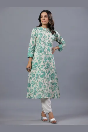 Amchoor Floral Printed Pure Cotton Kurta
