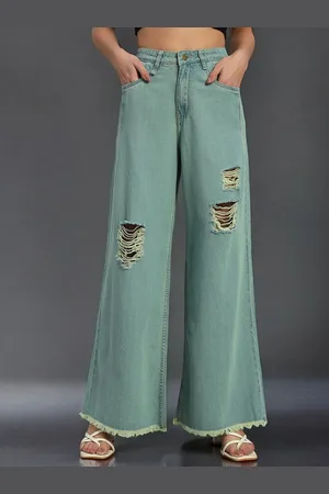 Chemistry Women Flared High-Rise Highly Distressed Jeans