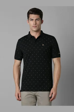 Louis Philippe Men Conversational Printed Polo Collar T-shirt