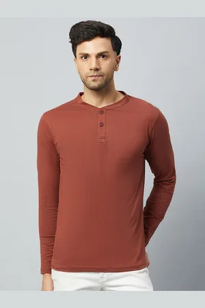 Club York Henley Neck Cotton T-Shirt