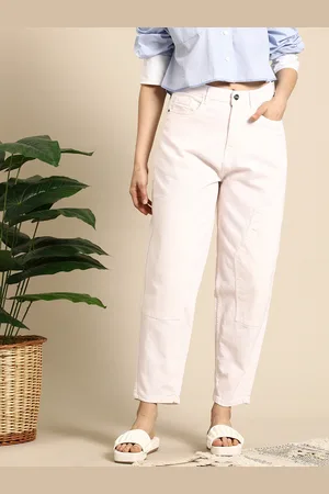 Mast & Harbour Women Stretchable Baggy Fit Jeans
