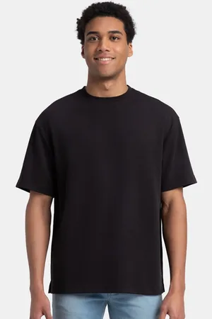 Jockey Oversized Super Combed Cotton Blend Round Neck T-Shirt with StayFresh Treatment -UM23