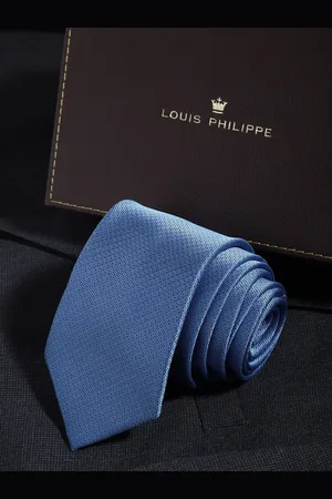 Louis Philippe Men Woven Design Skinny Tie