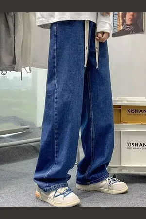 Mast & Harbour Men Clean Look Light Fade Wide Leg Jeans