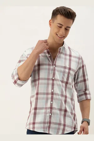 Mast & Harbour Men Standard Opaque Checked Pure Cotton Casual Shirt