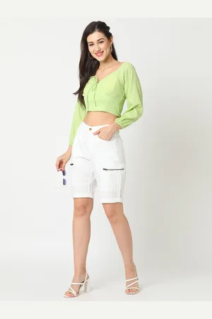 Globus Women Slim Fit Cargo Shorts