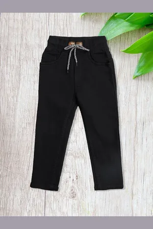 YK Girls Jogger High-Rise Light Fade Embroidered Jeans