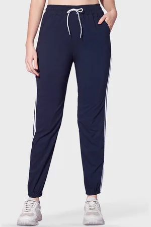 BuyNewTrend Women Striped Mid Rise Joggers
