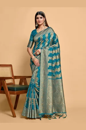 Mimosa Ethnic Motifs Woven Design Zari Detailed Banarasi Saree